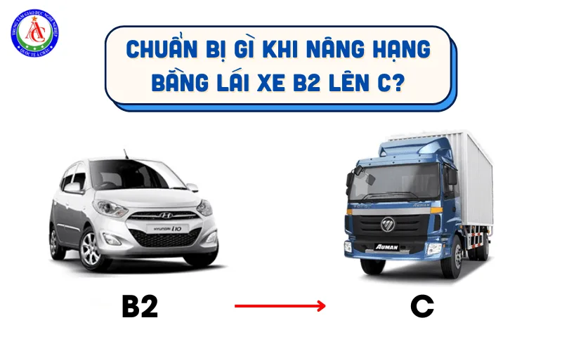 Chuẩn bị gì khi nâng hạng bằng lái xe B2 lên C?